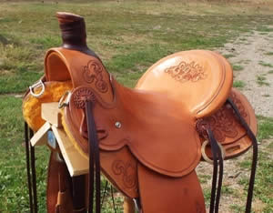 3B Visalia-style old-timer saddle